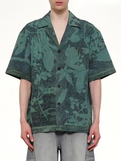 Feng Chen Wang Plants Dye Shirt In Green