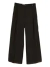 Feng Chen Wang Pleat-detailing Trousers In Black
