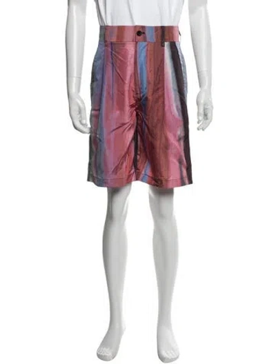 Pre-owned Feng Chen Wang Printed Shorts W/ Tags In Red