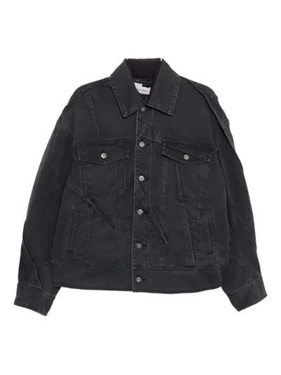 Feng Chen Wang Quilted Pocket Jacket In Black