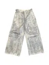 Feng Chen Wang Rear-pocket Trousers In Gray