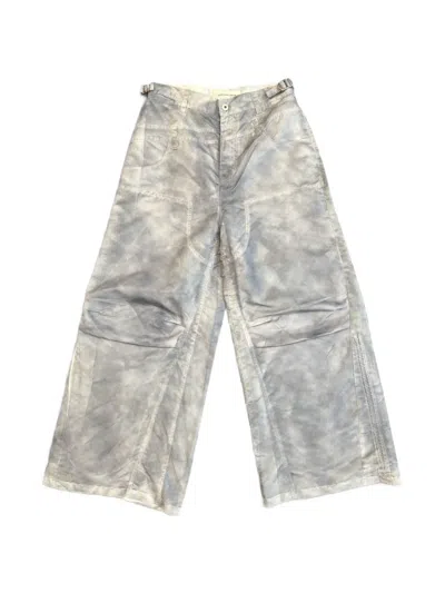 Feng Chen Wang Rear-pocket Trousers In Gray
