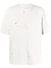 Feng Chen Wang Round Neck T-shirt In Grey
