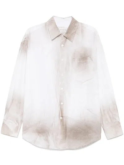 Feng Chen Wang Sandwashed Shirt In White