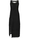 Feng Chen Wang Sleeveless Denim Maxidress In Grey