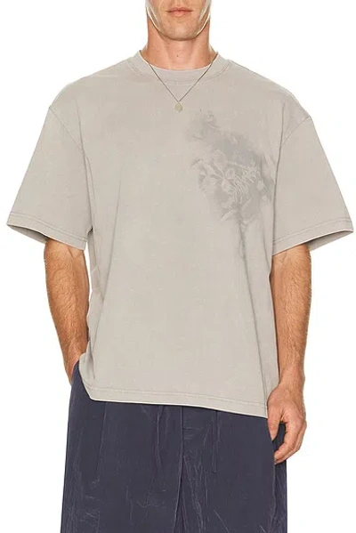 Feng Chen Wang Spray Painted Plant Dye Tee In Gray