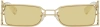 FENG CHEN WANG SSENSE EXCLUSIVE GOLD BAMBOO SUNGLASSES