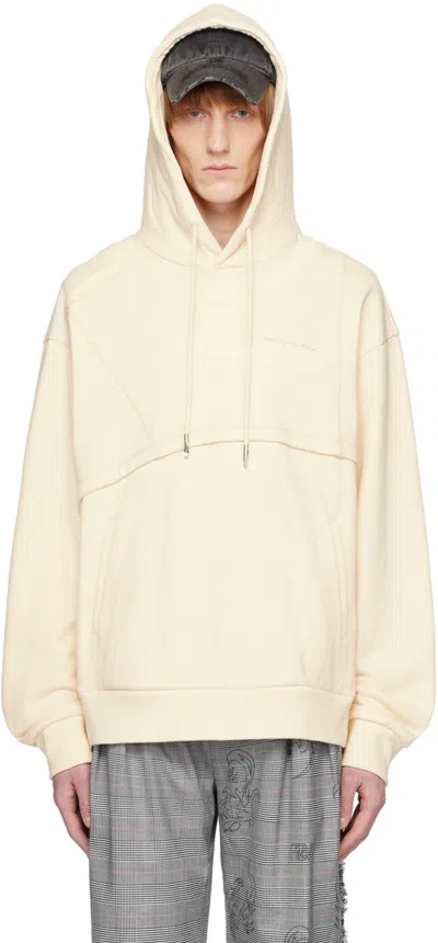 Feng Chen Wang Ssense Exclusive Off-white Hoodie In Off White