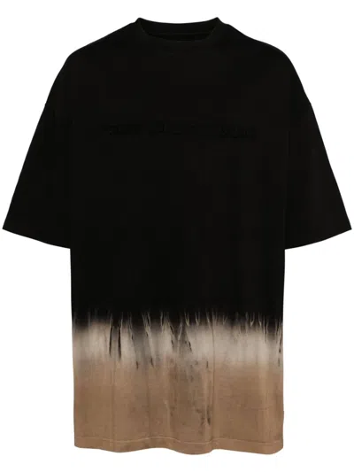 Feng Chen Wang Tie-dye T-shirt In Black/khaki