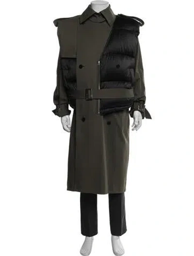 Pre-owned Feng Chen Wang Trench Coat W/ Tags In Green