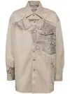 Feng Chen Wang Trompe Loeil Shirt In 中性色