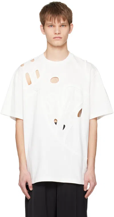 Feng Chen Wang White Cutout T-shirt