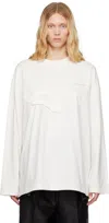 Feng Chen Wang White Oversized 2 In 1 Sweatshirt In White