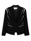Feng Chen Wang Wool Blazer In Black