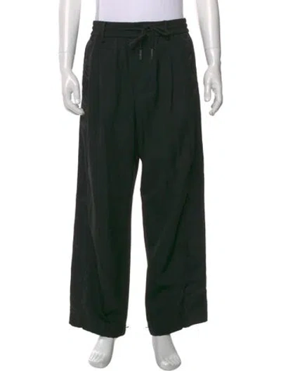 Pre-owned Feng Chen Wang Wool Pants In Black