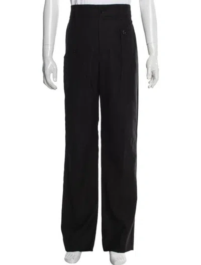 Pre-owned Feng Chen Wang Wool Pants In Black