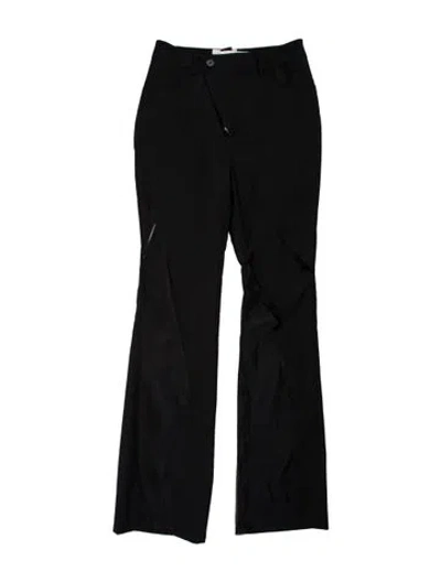 Pre-owned Feng Chen Wang Wool Wide Leg Pants In Black