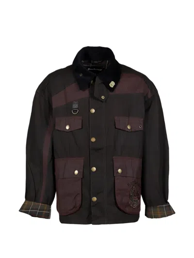 Feng Chen Wang X Barbour Chest-pocket Jacket In Black