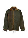 Feng Chen Wang X Barbour Quilted Patchwork Jacket In Green
