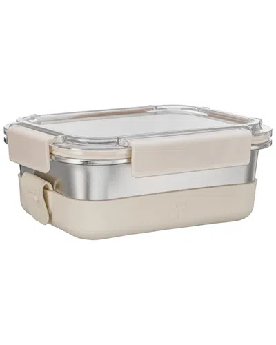 Fenger Stainless Steel Leak Resistant Container With Ms Lid And Silicone Sleeve In Creamy