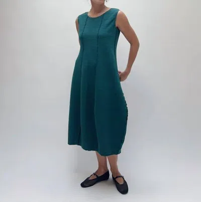 Fenini Lettuce Dress In Teal In Blue