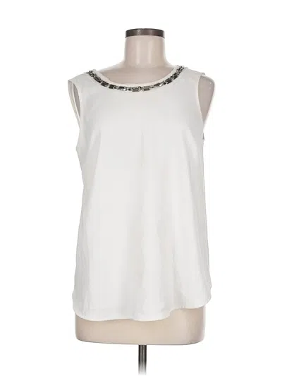 Pre-owned Fenn Wright Manson Sleeveless Blouse In White