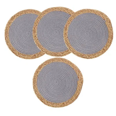 Fennco Styles 12" Placemat In Gray