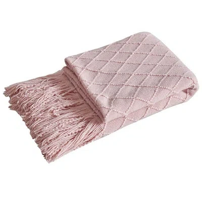 Fennco Styles Bitteridge Throw In Pink