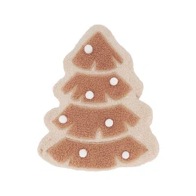 Fennco Styles Christmas Tree Throw Pillow In Natural
