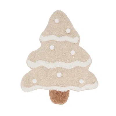 Fennco Styles Christmas Tree Throw Pillow In Natural
