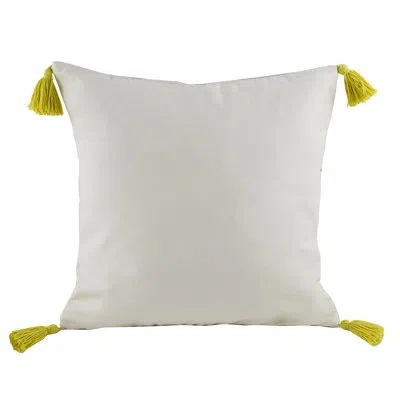 Fennco Styles Cotton Blend Indoor/outdoor Throw Pillow In Pillow Cover Only - No Insert