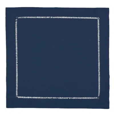 Fennco Styles Hemstitch 18" Napkin In Blue