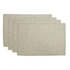 Fennco Styles Polyester Rectangular Placemat In Natural
