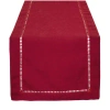 Fennco Styles Rectangular Table Runner In Red