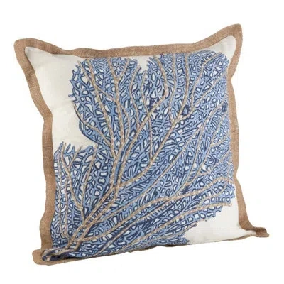 Fennco Styles Sea Creatures Cotton Throw Pillow
