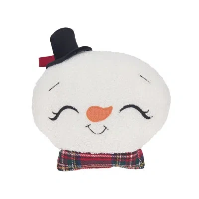 Fennco Styles Snowman Throw Pillow In Multicolored