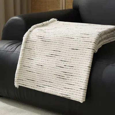 Fennco Styles Throw Blanket In White