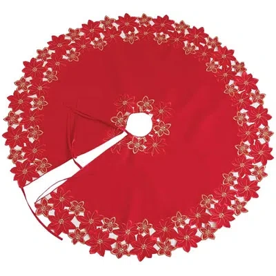 Fennco Styles Tree Skirt In Red