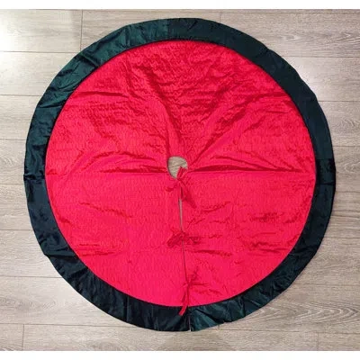 Fennco Styles Velvet Tree Skirts In Black;red