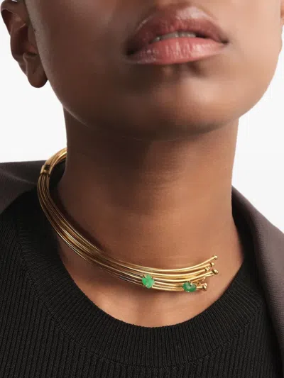 Fenomena Geo Emerald Choker Necklace