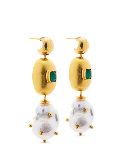 Fenomena Tokyo Pearl Earrings In Multi
