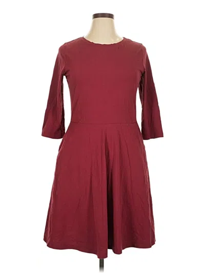 Pre-owned Fensace Casual Dress In Burgundy