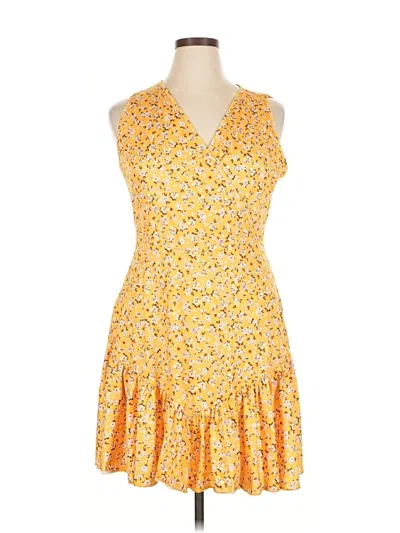 Pre-owned Fensace Casual Dress In Yellow