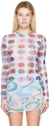 Fensi Ssense Exclusive Multicolor Psychedelic Daisies Cover Up In Multicolor