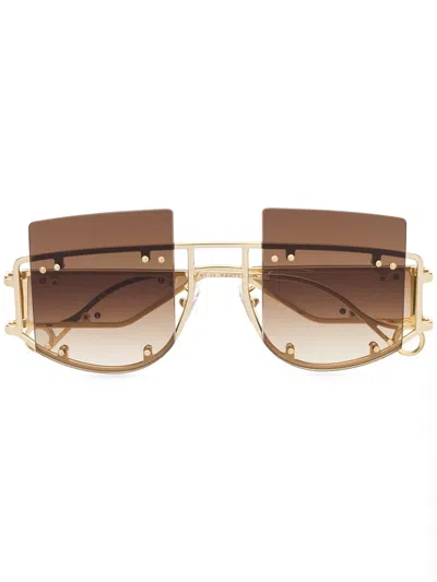 Fenty Antisocial Sunglasses In Gold
