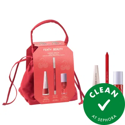 Fenty Beauty By Rihanna Cherry Mouth 3-piece Lip Set + Pouch