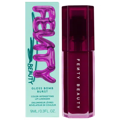 Fenty Beauty By Rihanna Gloss Bomb Burst Color-intensifying Lip Tint Luminizer In A Jam 0.3 Oz/9 ml In Burgundy