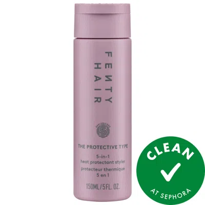 Fenty Beauty By Rihanna The Protective Type 5-in-1 Heat Protectant Styling Cream 5 oz In White