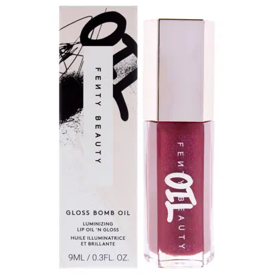 Fenty Beauty Fenty Ladies Gloss Bomb Luminizing Lip Oil N Gloss 0.3 oz 04 Razzberry Jamz Makeup 840026678544