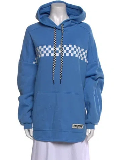 Pre-owned Fenty Graphic Print Crew Neck Sweater In Blue